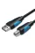 Кабель для принтера Vention USB - USB Type-B (M/M), 5 м, Black (VAS-A16-B500)