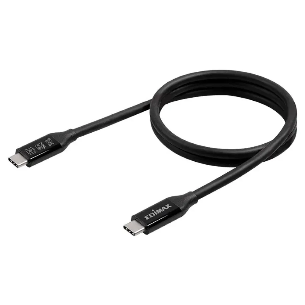 Кабель Edimax UC4 USB Type-C - USB Type-C (M/M), Thunderbolt 3, 0.5 м, Black