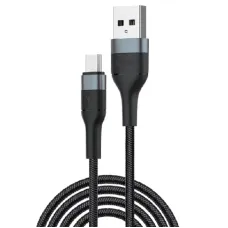 Кабель Foneng X51 Spiral Braided Cable USB - micro USB (M/M), 3 A, 1 м, Black (X51-CA-MU)