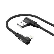 Кабель Foneng X70 90-degree Angle Gaming Cable (3A) USB - Lightning, 1 м, Black (X70-CA-DAG-IP)