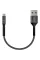 Кабель Intaleo CB0 USB - micro USB (M/M), 0.2 м, Black/Grey