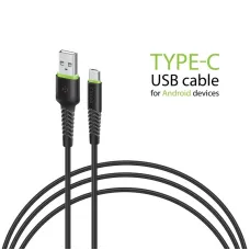 Кабель Intaleo CBFLEXT2 USB - USB Type-C (M/M), 2 м, Black (1283126521423)