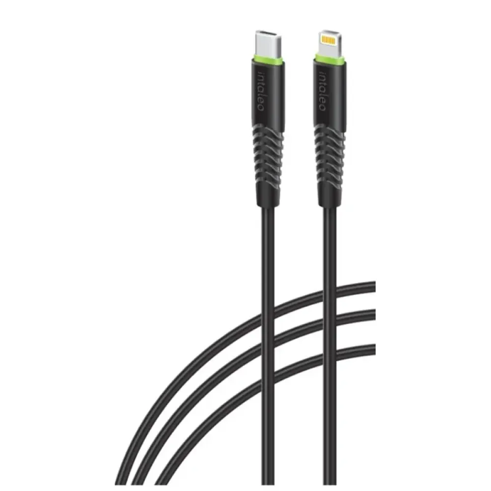 Кабель Intaleo CBFLEXTL1 USB Type-C - Lightning (M/M), 1.2 м, Black