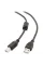 Кабель Maxxter USB - USB Type-B V 2.0 (M/M), 3 м, феритовий фільтр, Black (UF-AMBM-10)