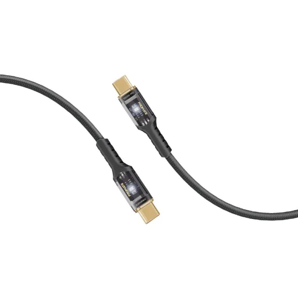 Кабель Promate USB Type-C - USB Type-C Lucidline-CC200 Black