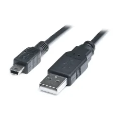Кабель REAL-EL USB - mini USB V 2.0 (M/M), 1.8 м, чорний (EL123500006)