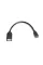 Кабель REAL-EL USB Type-C - USB V 2.0 (M/F), 0.1 м, чорний