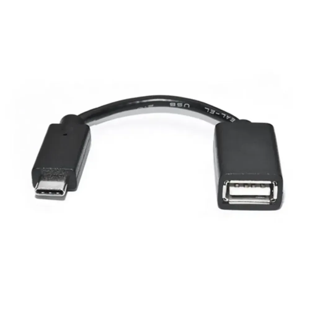 Кабель REAL-EL USB Type-C - USB V 2.0 (M/F), 0.1 м, чорний