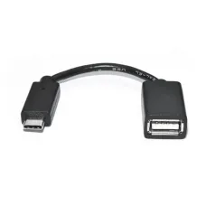 Кабель REAL-EL USB Type-C - USB V 2.0 (M/F), 0.1 м, чорний (EL123500030)