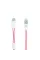 Кабель Remax RC-025t Gemini USB - Lightning + micro USB (M/M), 1 м, Pink