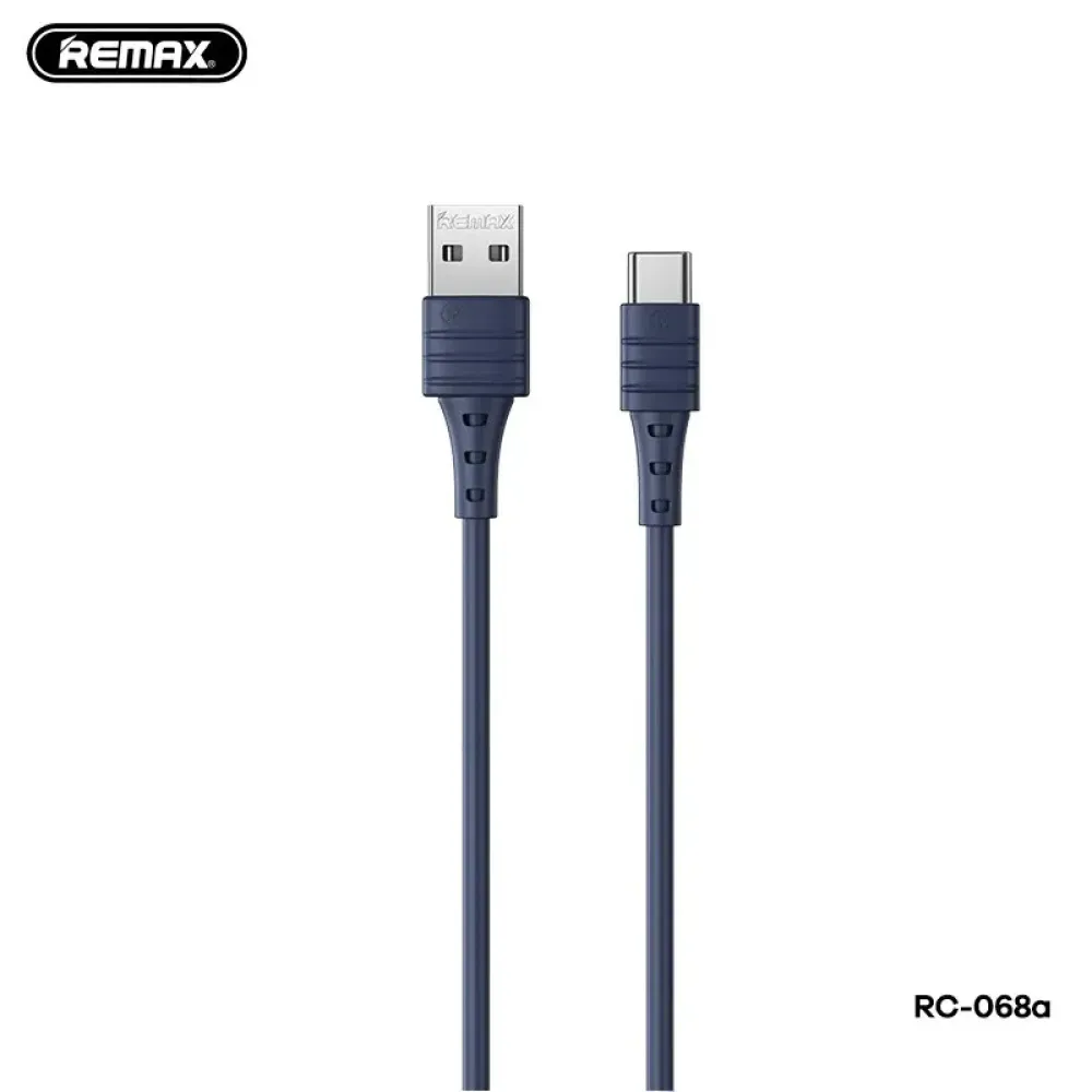 Кабель Remax RC-068a Zeron USB - USB Type-C (M/M), 5 A, 1 м, Blue