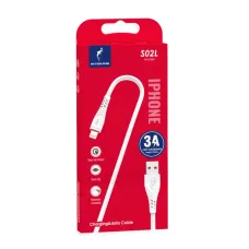 Кабель SkyDolphin S02L USB - Lightning (M/M), 1 м, White (SDUSB-000586)