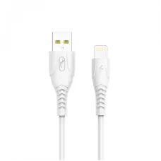 Кабель SkyDolphin S08L USB - Lightning (M/M), 1 м, White (USB-000560)