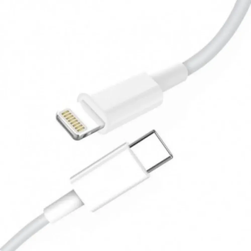 Кабель SkyDolphin S12L Frost Line USB Type-C - Lightning (M/M), 1 м, White