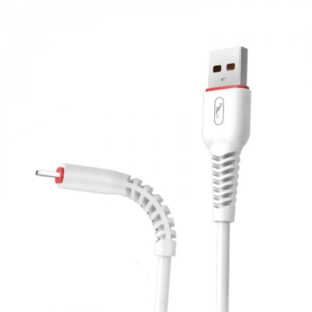 Кабель SkyDolphin S54T Soft USB - USB Type-C (M/M), 1 м, White