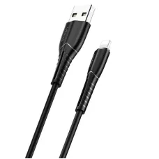 Кабель Usams US-SJ364 USB - Lightning, 1 м, Black (SJ364USB01)