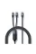 Кабель Usams US-SJ550 U71 USB Type-C - Lightning + USB Type-C, 100W, 1.2 м, Black