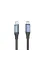 Кабель Vention USB-C - USB-C, 1 m, Black/Blue (TAVHF)