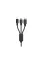 Кабель WK WDC-103th USB - Lightning + micro USB + USB Type-C (M/M), 3 А, 1.15 м, Black