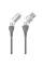 Кабель WK WDC-112 4-in-1 USB + USB Type-C - USB Type-C + Lightning (M/M), 1 м, Silver
