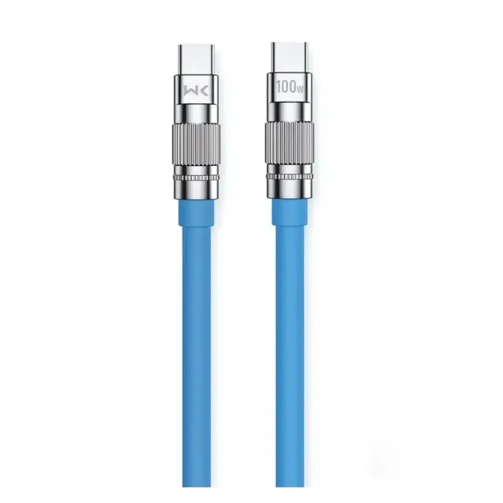 Кабель WK WDC-188 Wingle Series USB Type-C - USB Type-C (M/M), 1 м, 100 W, Blue