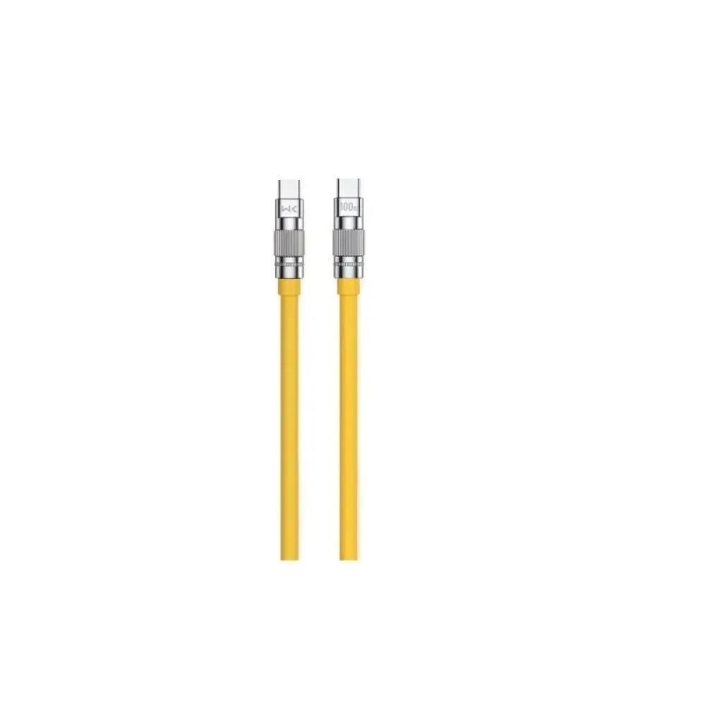 Кабель WK WDC-188 Wingle Series USB Type-C - USB Type-C (M/M), 1 м, 100 W, Yellow