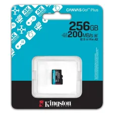 Карта пам'яті Kingston microSD 256GB C10 UHS-I U3 A2 V30 R200/W160MB/s