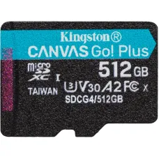 Карта пам'яті Kingston microSD SDCG4/512GBSP C10 UHS-I U3 A2 V30 R200/W160MB/s