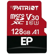 Карта пам`ятi MicroSDXC 128GB UHS-I/U3 Class 10 Patriot EP A1 R90/W80MB/s + SD-adapter