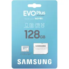 Карта пам`яті MicroSDXC  128GB UHS-I/U3 Class 10 Samsung Evo Plus R160MB/s + SD-адаптер