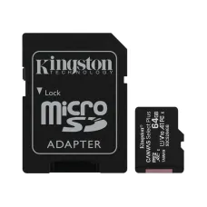 Карта пам`яті MicroSDXC 64GB UHS-I Class 10 Kingston Canvas Select Plus R100MB/s + SD-адаптер