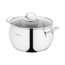 Каструля зі скляною кришкою Ardesto AR4364GB, 6.4л, нержавіюча сталь