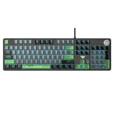 Клавіатура Aula Mechanical F2088 PRO Black/Gray, plus 9 Green keys KRGD blue (6948391234892)