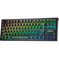 Клавіатура Aula Mechanical F3032 Black keycaps, plus 21 Yellow keys KRGD brown (6948391201740)