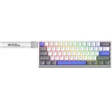Клавіатура Aula WIN68 HE Max Magnetic switch Grey/White/Purple (6978080504081)