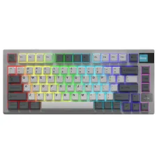 Клавіатура бездротова Motospeed Darmoshark K8 Gateron Silver Pro White-Gray