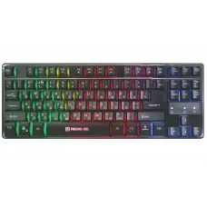 Клавіатура REAL-EL Gaming 8710 TKL Backlit Ukr Black