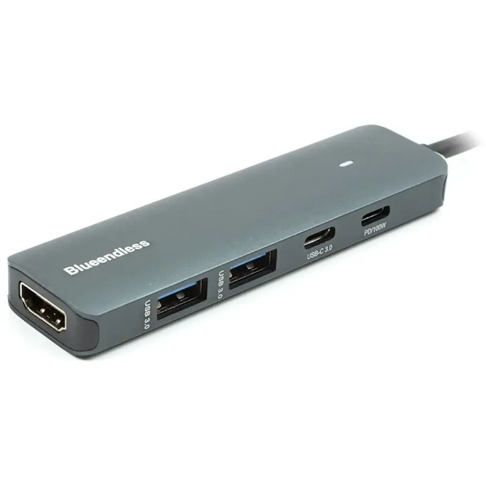 Концентратор USB Type-C Blueendless Grey (CA913435)