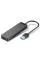 Концентратор Vention 4-Port з micro USB живленням 0.15M Black (CHLBB)