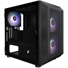 Корпус 1stPlayer D3-BK-3F7-14 Black без БЖ