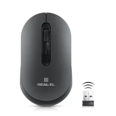 Мишка бездротова REAL-EL RM-470W Dark Gray