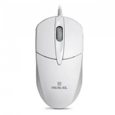 Мишка REAL-EL RM-211 White (EL123200014)