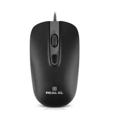 Мишка REAL-EL RM-222 Black (EL123200040)