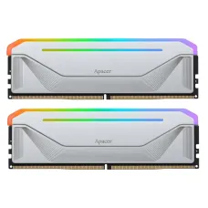 Модуль пам`ятi DDR5 2x16GB/5200 Apacer NOX RGB Silver (AH5U32G52C522NWAA-2)