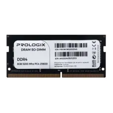 Модуль пам`ятi SO-DIMM 8GB/3200 DDR4 Prologix (PRO8GB3200D4S)
