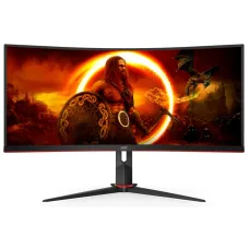 Монiтор 34" AOC CU34G2XP/BK Black/Red