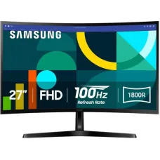 Монiтор Samsung 27" Essential S3 LS27D366 (LS27D366GAIXCI) VA Black Curved 100Hz