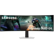 Монiтор Samsung 48.7" Odyssey G9 49DG910 (LS49DG910SIXCI) OLED Silver Curved 144Hz
