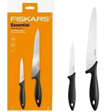 Набір ножів для шеф-кухаря Fiskars Essential, 2 шт