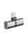 Адаптер Promate Lightning - 2хLightning (M/F) iHinge Grey
